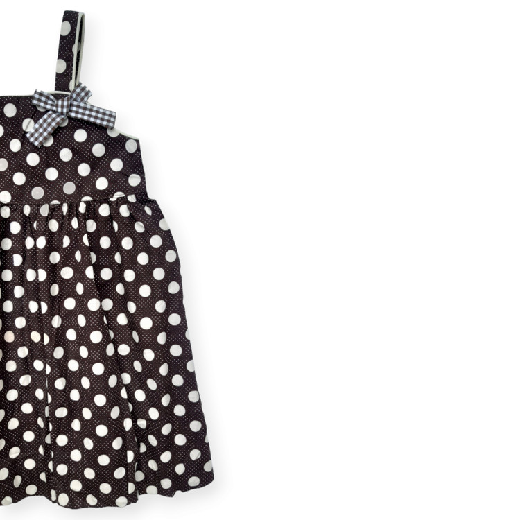 پیراهن مجلسی دخترانه طرح خال خالی بامزه و شیک